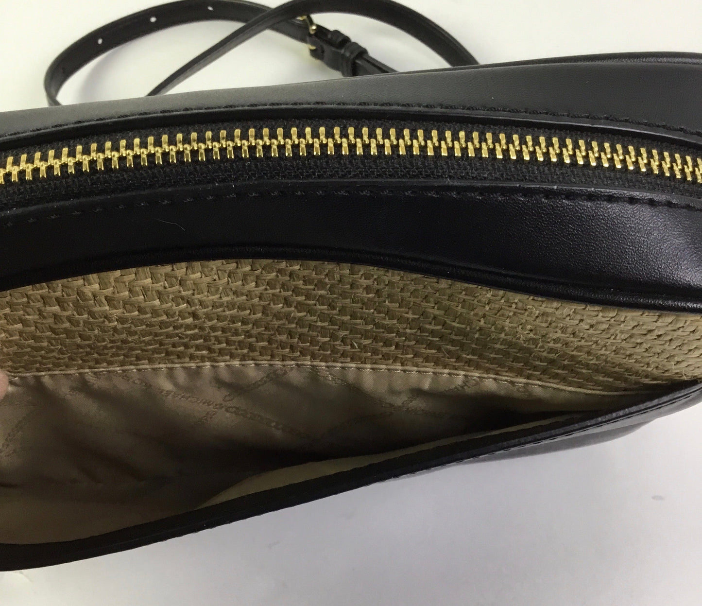 Crossbody Designer By Michael Kors In Black & Brown, Size:Medium