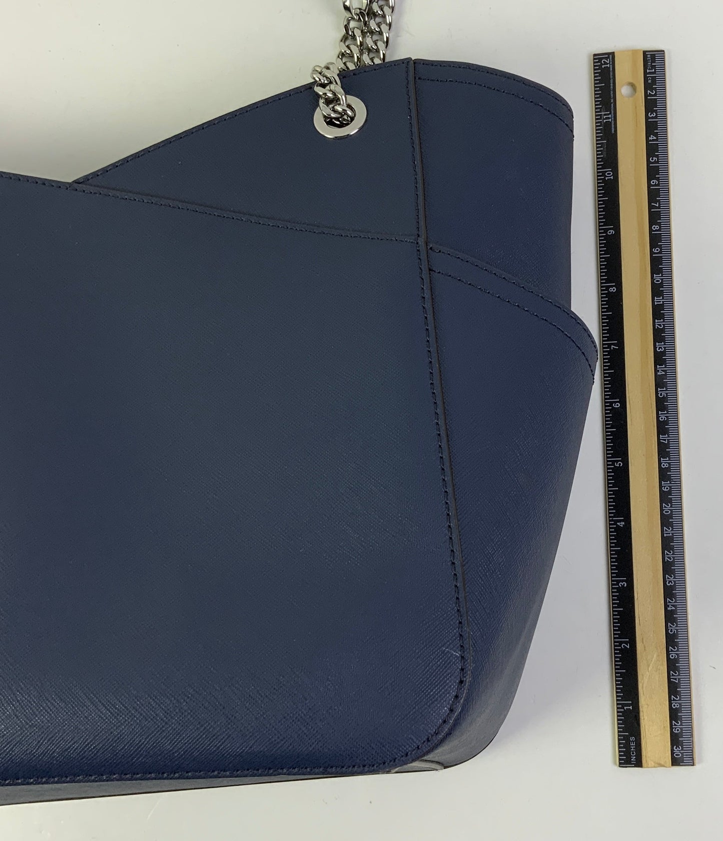 Handbag Designer By Michael Kors In Blue, Size:Large