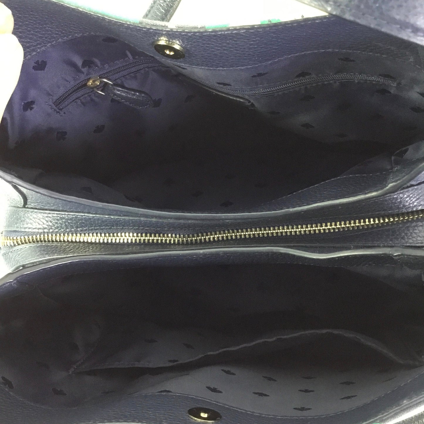 Handbag Designer By Kate Spade In Blue & Green, Size:Medium