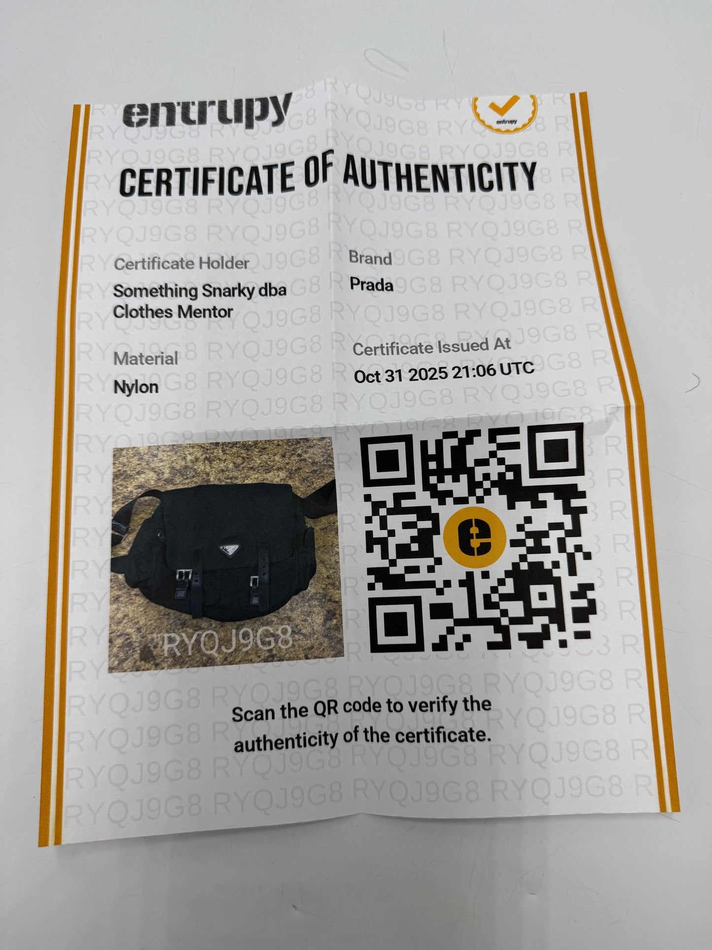 Prada Nylon Messenger Luxury Handbag / Crossbody