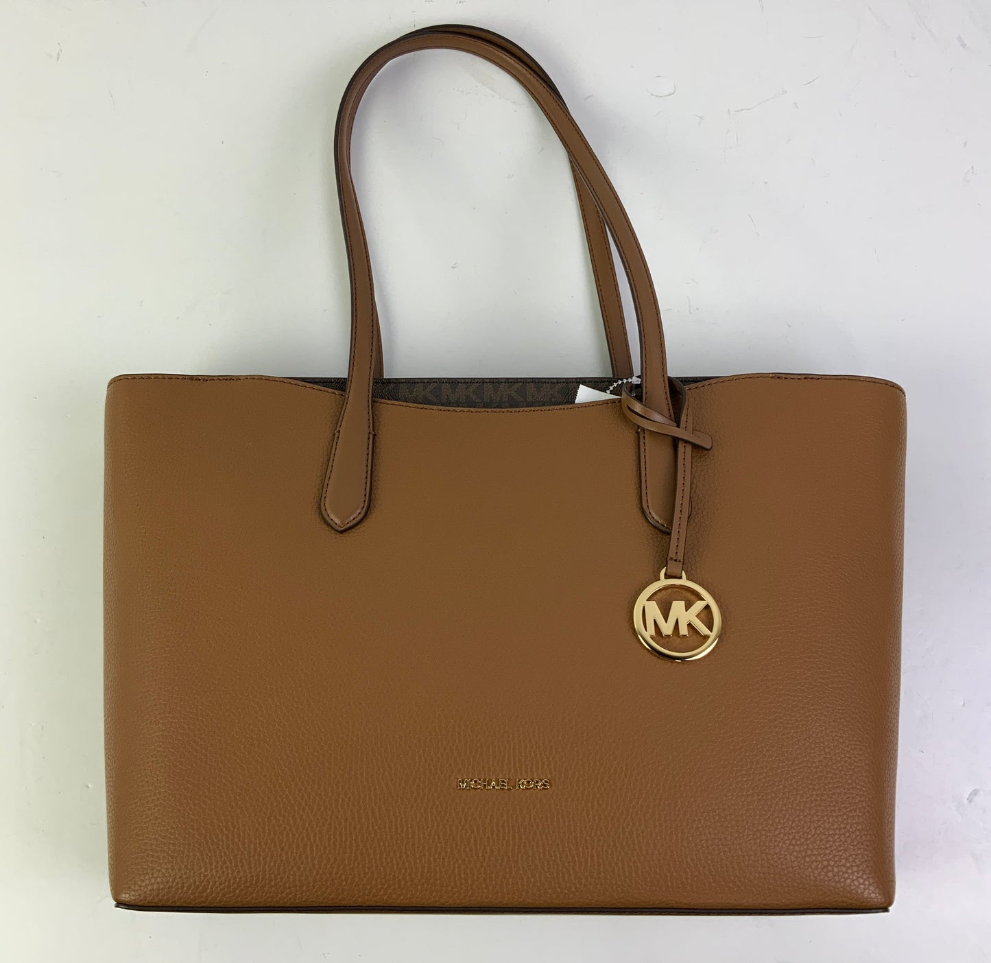Handbag Designer By Michael Kors In Brown, Size:Large