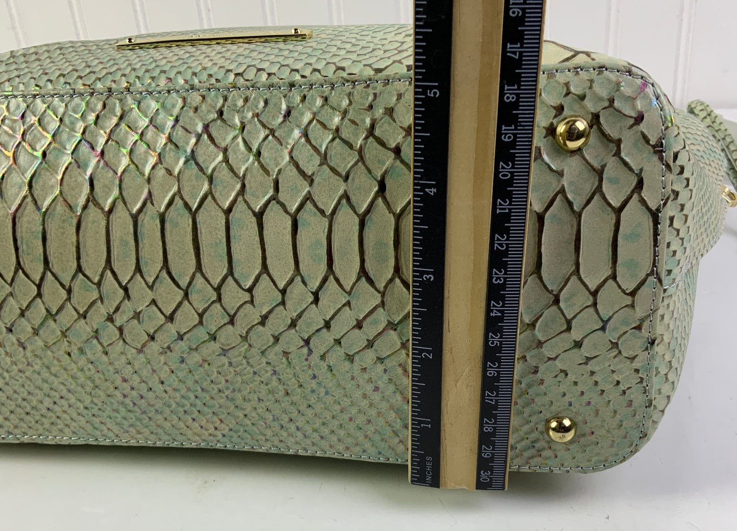 Handbag Designer By Brahmin In Aqua, Size:Large