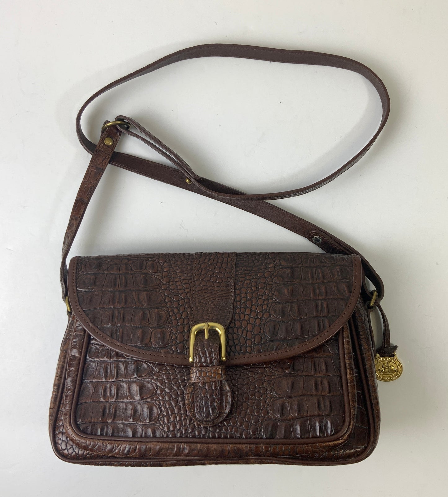 Crossbody Designer By Brahmin In Brown, Size:Medium