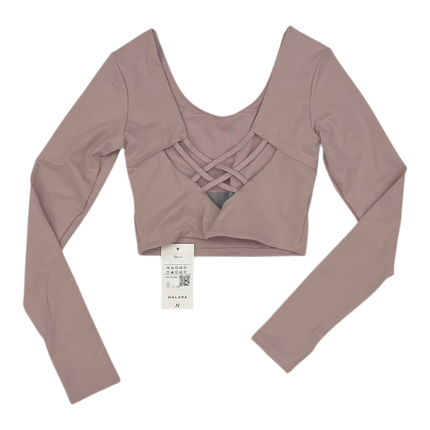 Athletic Top Ls Crewneck By Halara In Pink, Size:M
