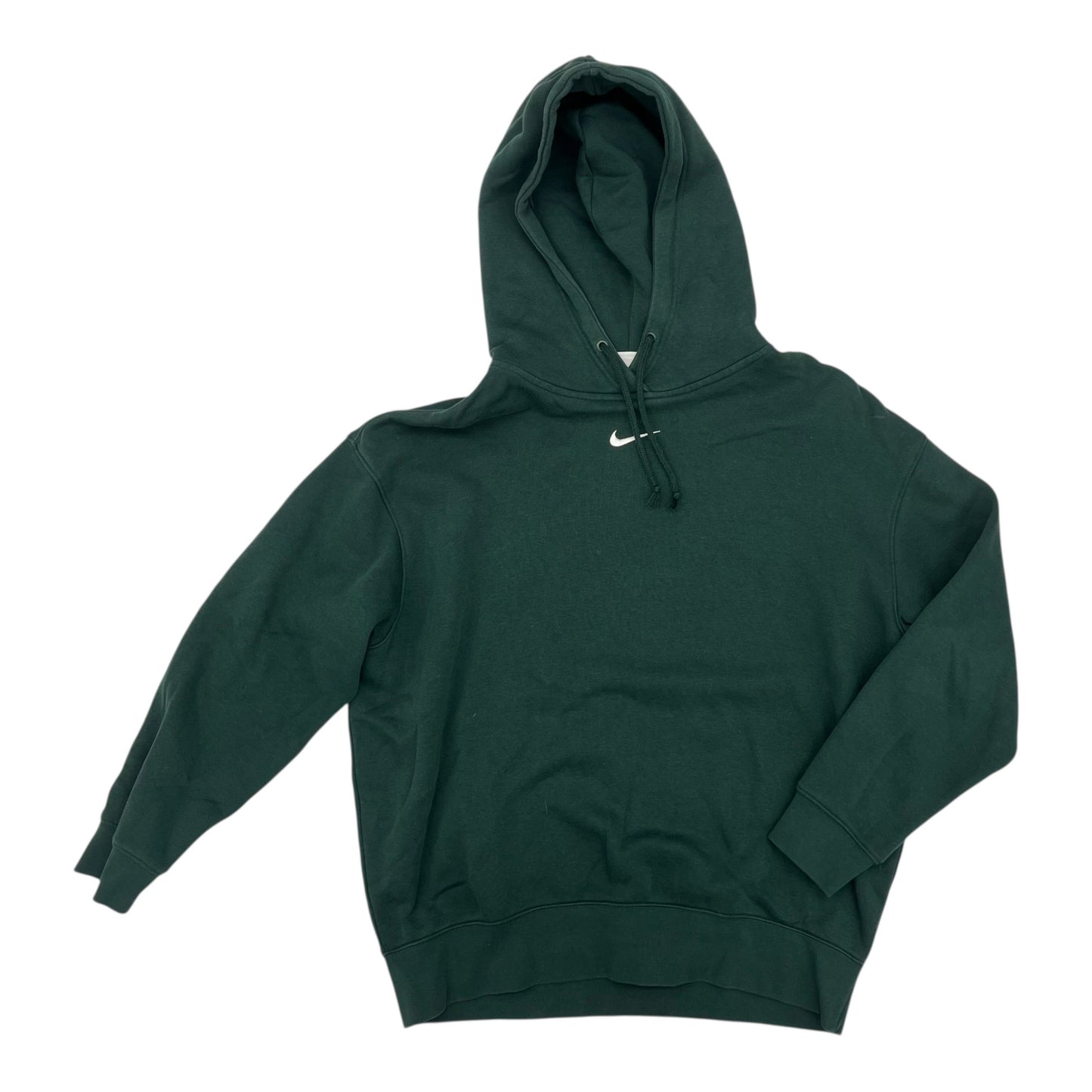 Athletic Sweatshirt Hoodie By Nike In Green, Size:S