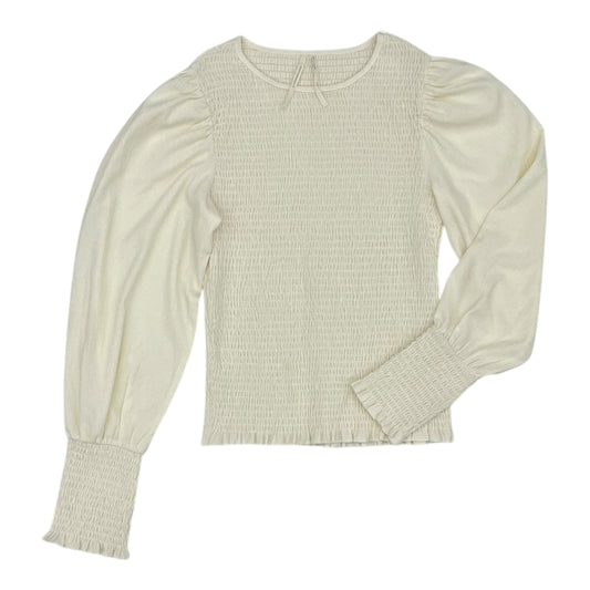 Blouse Ls By Anthropologie In Cream, Size:M