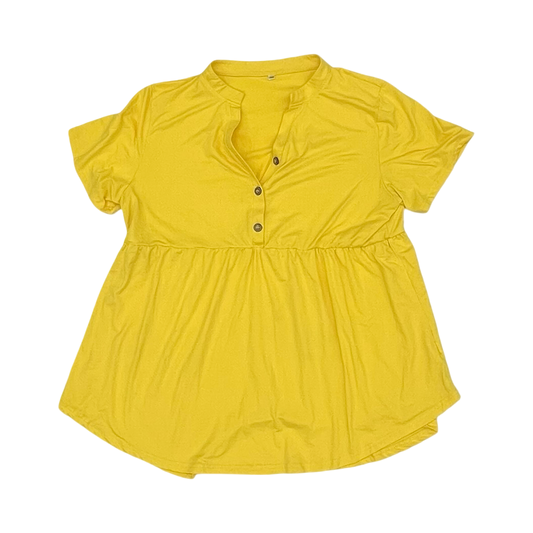 Blouse Ss By Cmf In Yellow, Size:18