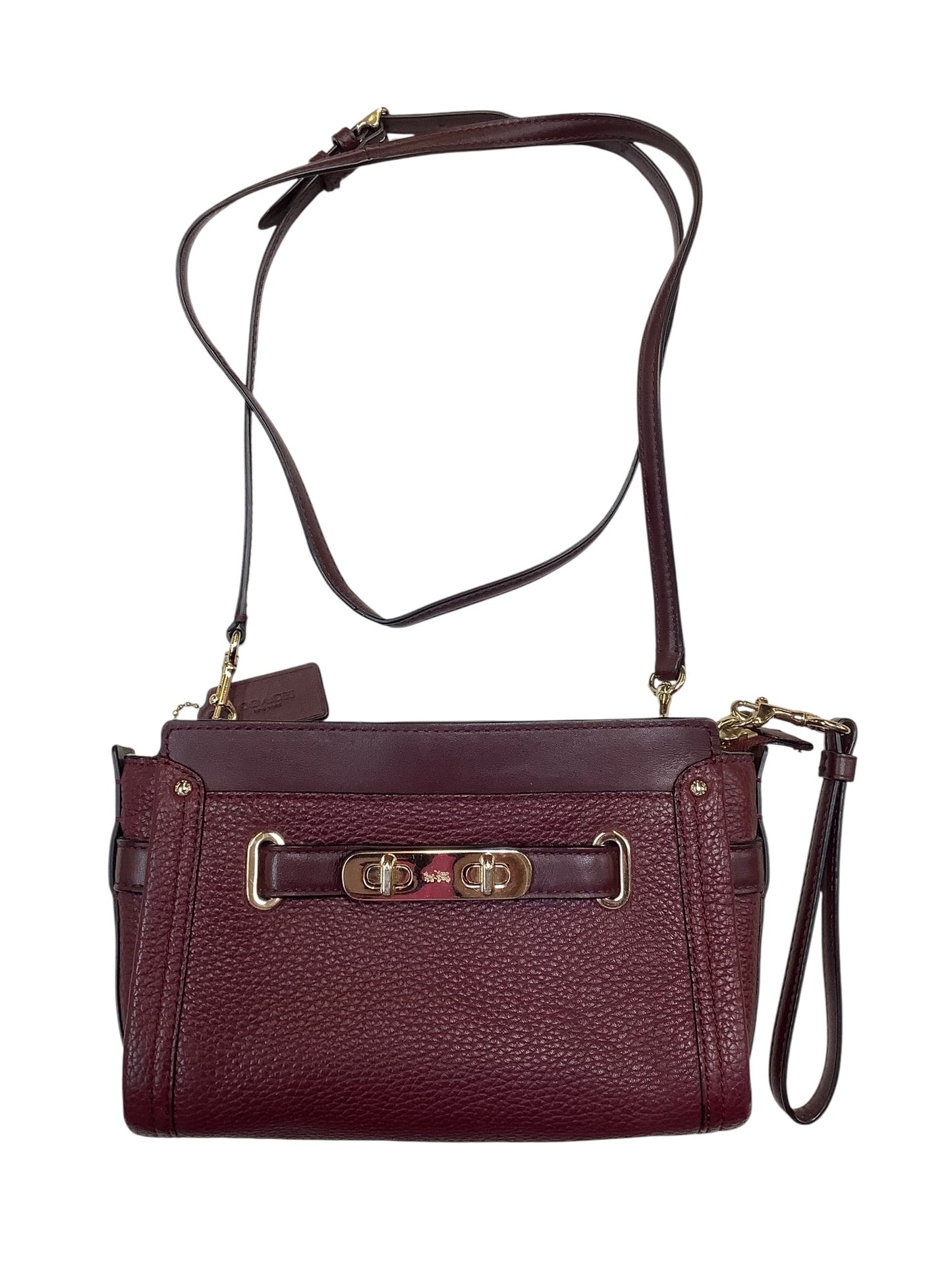 Handbag Designer By Coach In Red, Size:Small