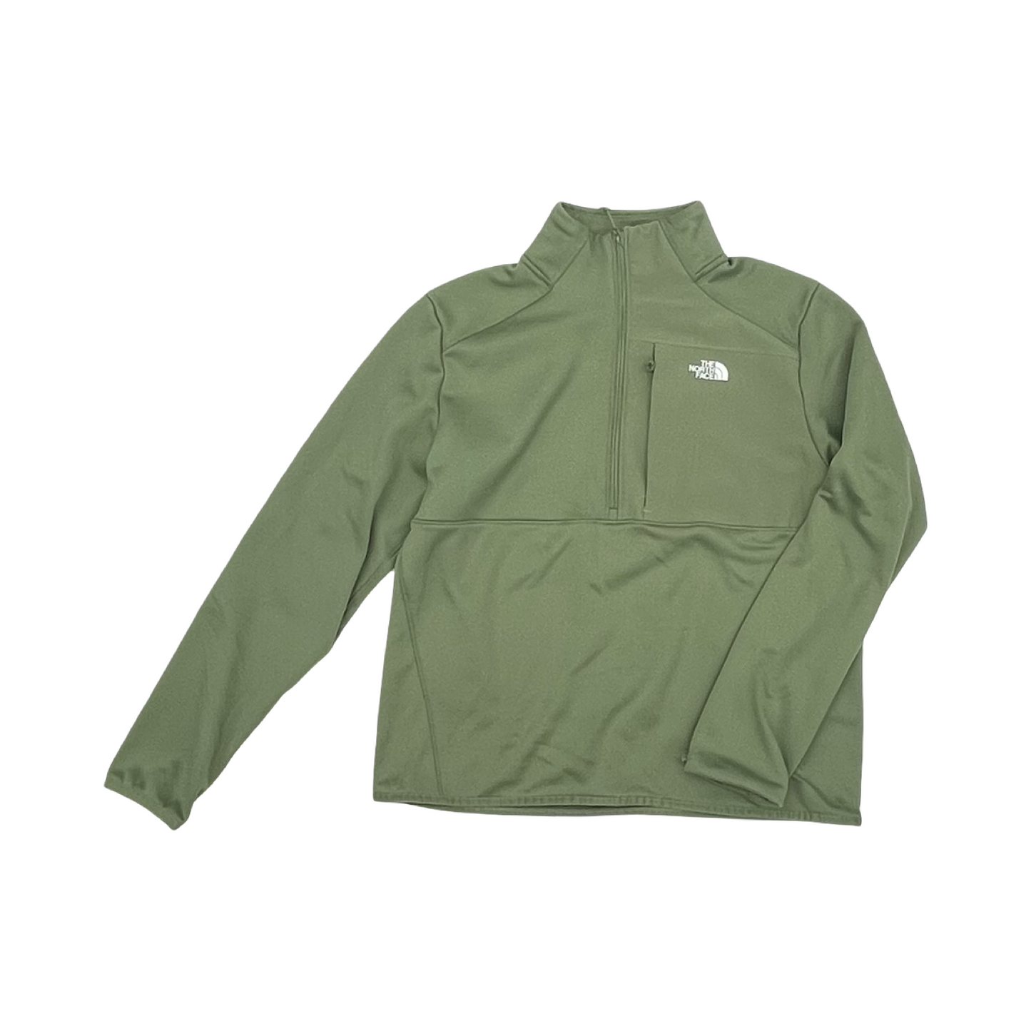Athletic Sweatshirt Collar By The North Face In Green, Size:M