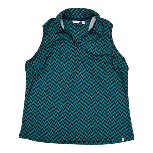 Athletic Tank Top By Lady Hagen In Blue & Green, Size:Xxl