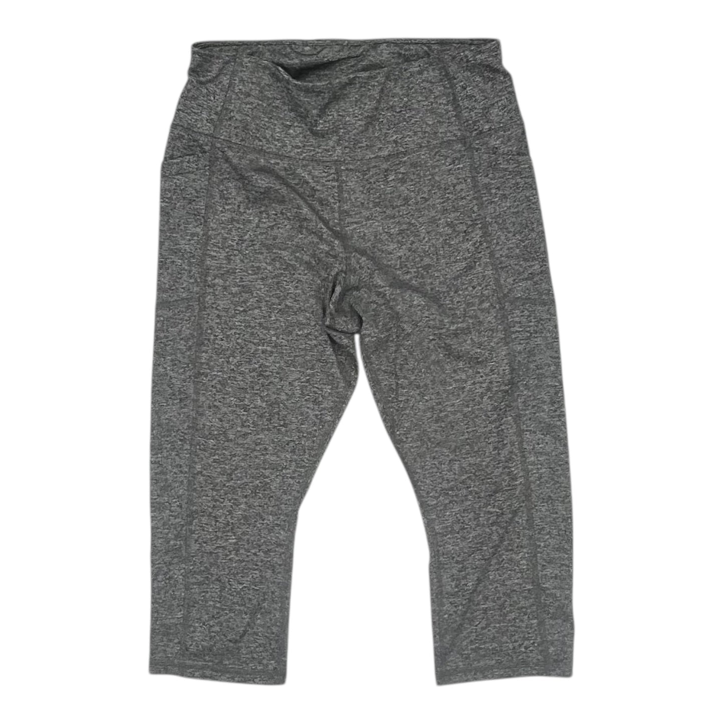 Athletic Leggings Capris By Avia In Grey, Size:L