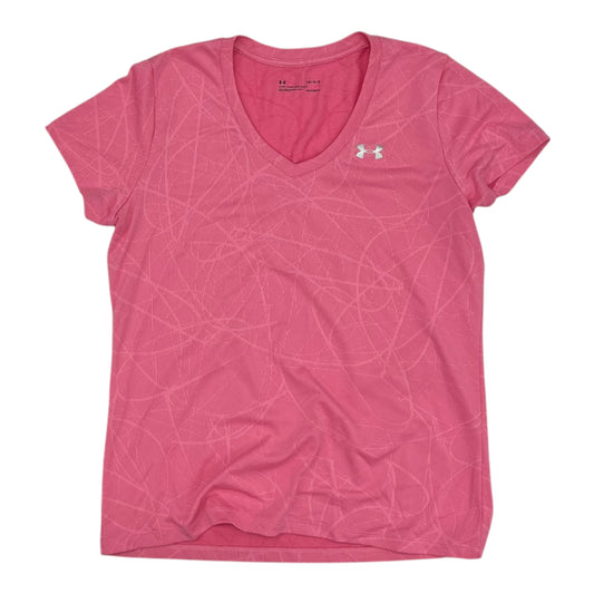 Athletic Top Ss By Under Armour In Pink, Size:L