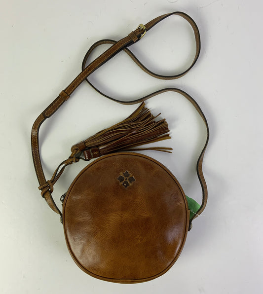 Crossbody Designer By Patricia Nash In Brown, Size:Small