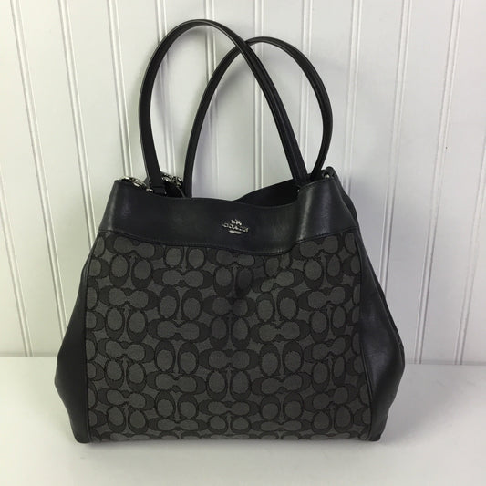 Handbag Designer By Coach In Black, Size:Medium