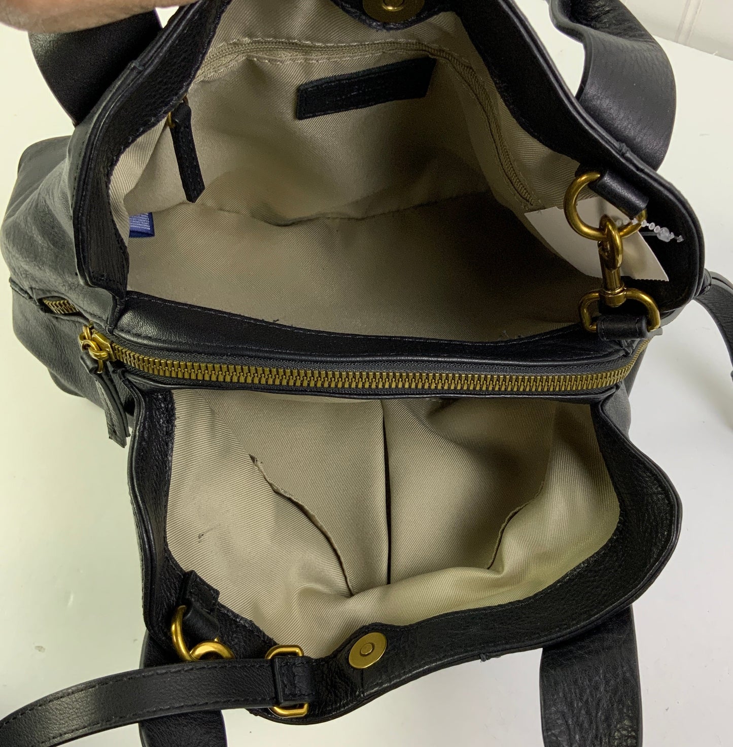 Handbag Leather By American Leather Co, Size: Medium