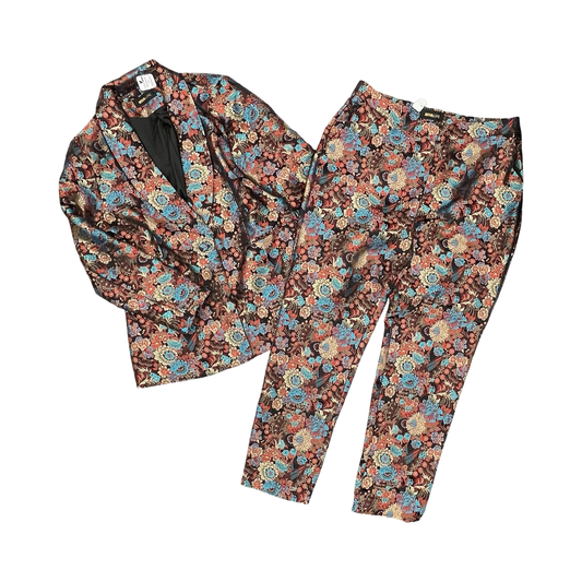 Pants Suit 2Pc By Fashion Nova In Multi, Size:1X