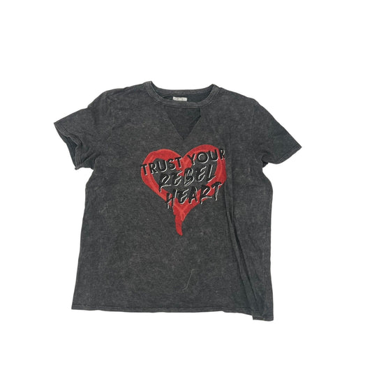 Top Ss By Maurices In Grey, Size:1X