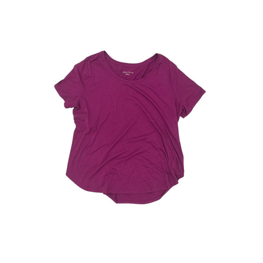 Top Ss Basic By Ava & Viv In Purple, Size:1X