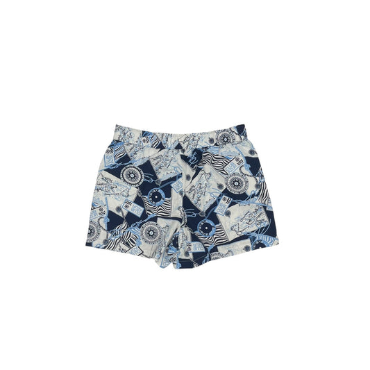 Shorts By Talbots In Blue & White, Size:1X