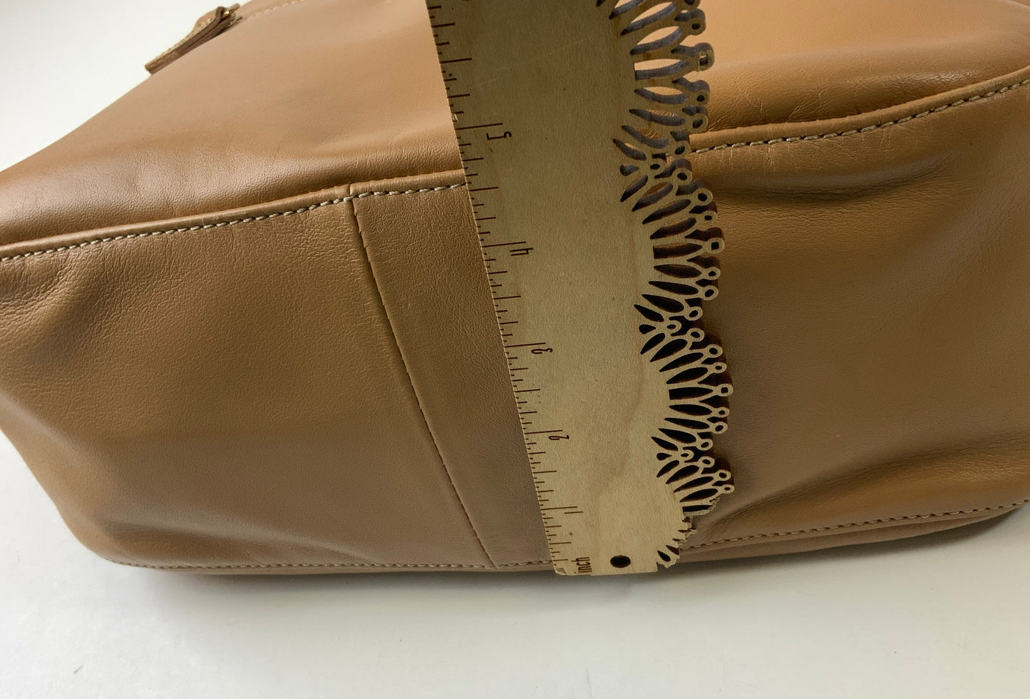 Handbag Designer By Longchamp In Tan, Size:Large