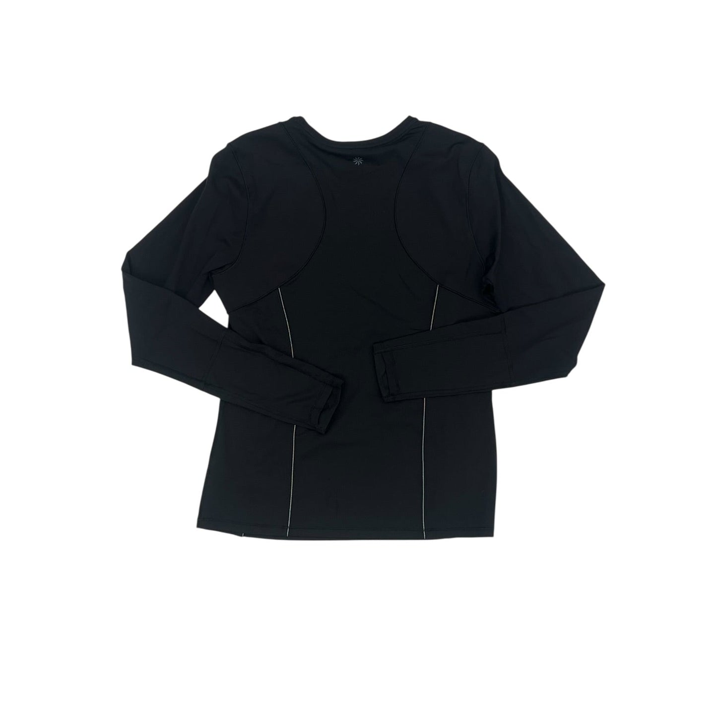 Athletic Top Ls Crewneck By Athleta In Black, Size:M