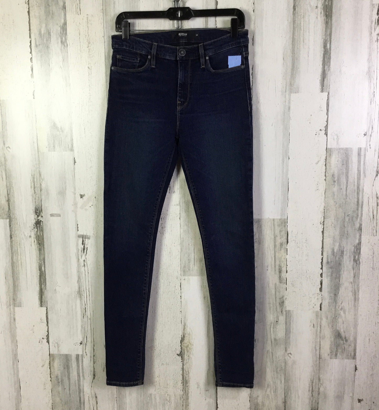 Jeans Skinny By Hudson In Blue Denim, Size:6