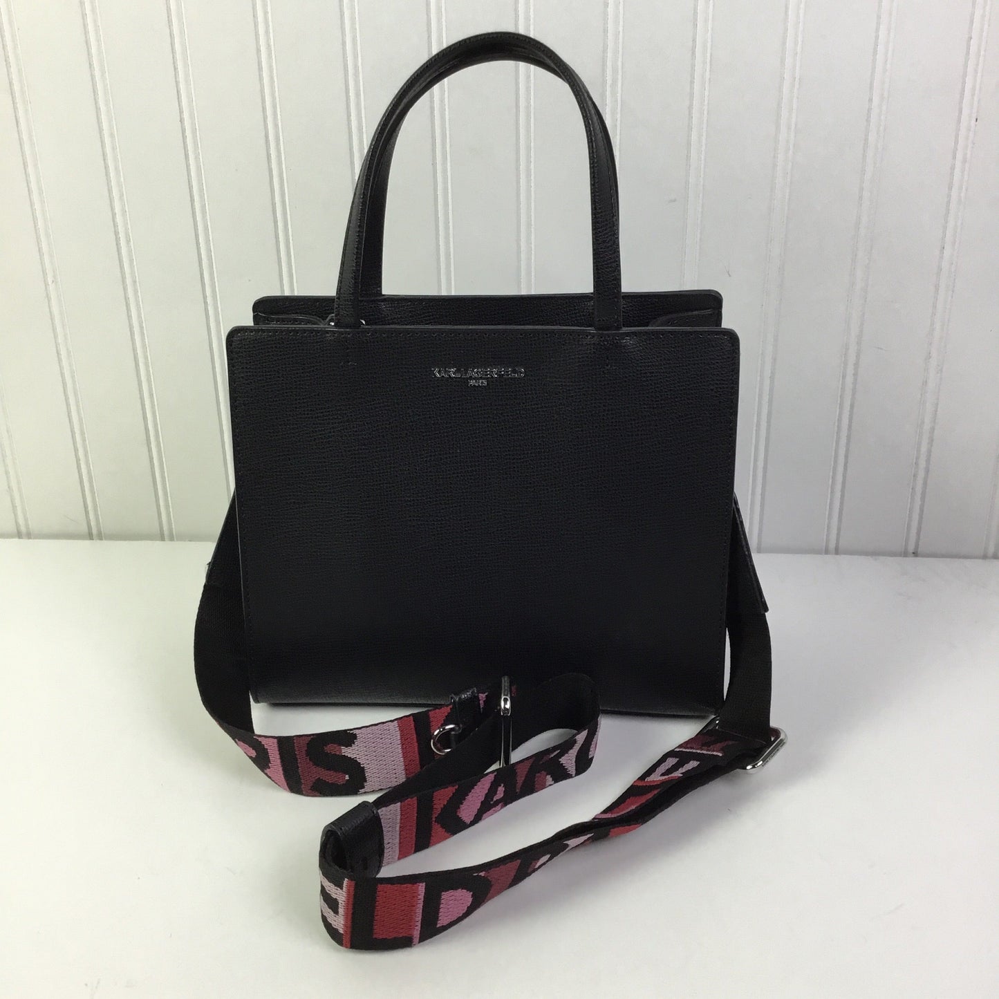 Crossbody Designer By Karl Lagerfeld In Black, Size:Small