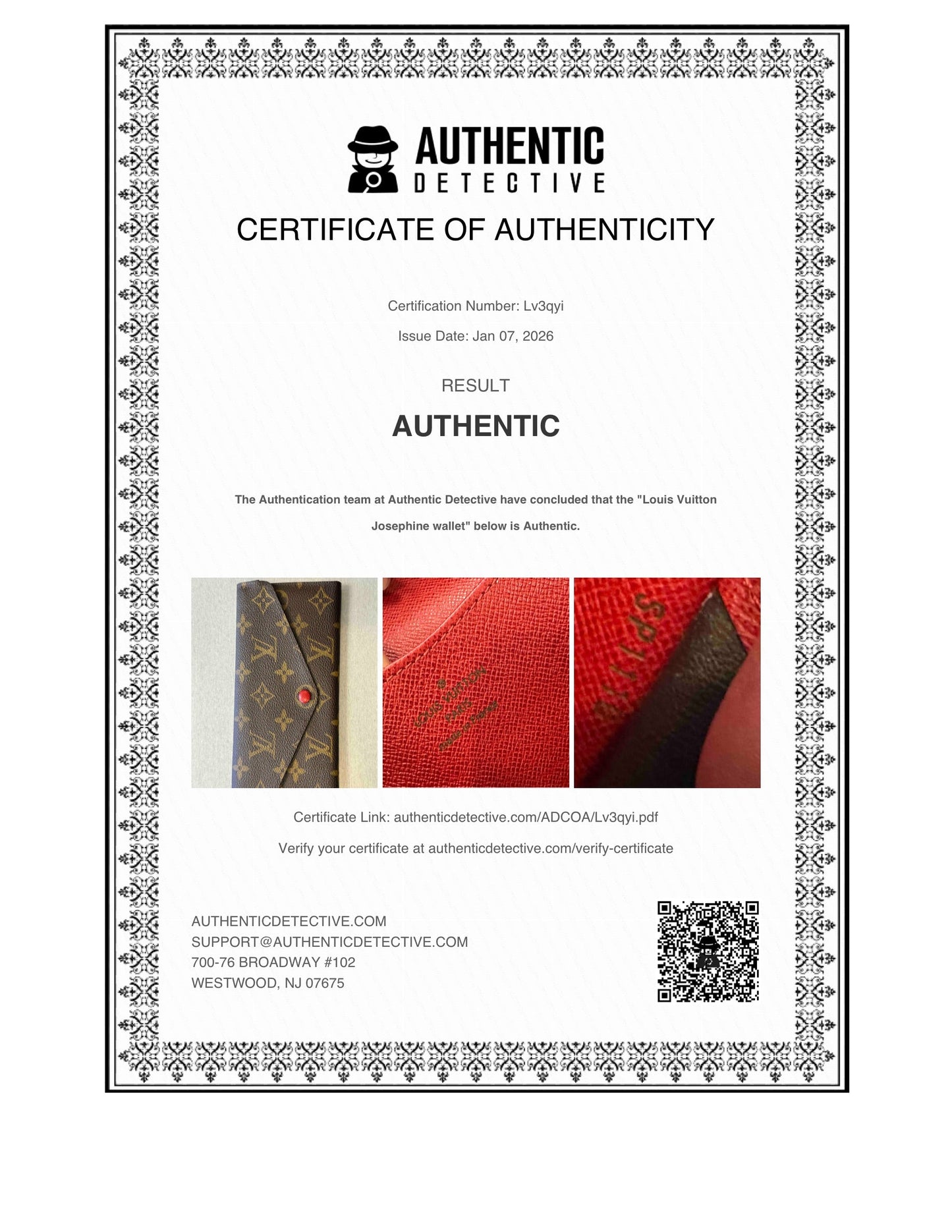 Wallet Luxury Designer By Louis Vuitton, Size: Medium