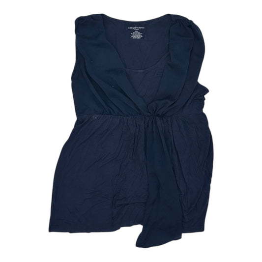 Mat Top Ss By Liz Lange Maternity In Blue, Size:Xxl