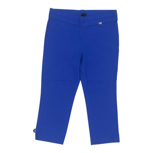 Pants Cropped By Rafaella In Blue, Size:14