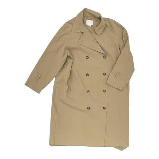 Coat Trench Coat By H&M In Brown, Size:L