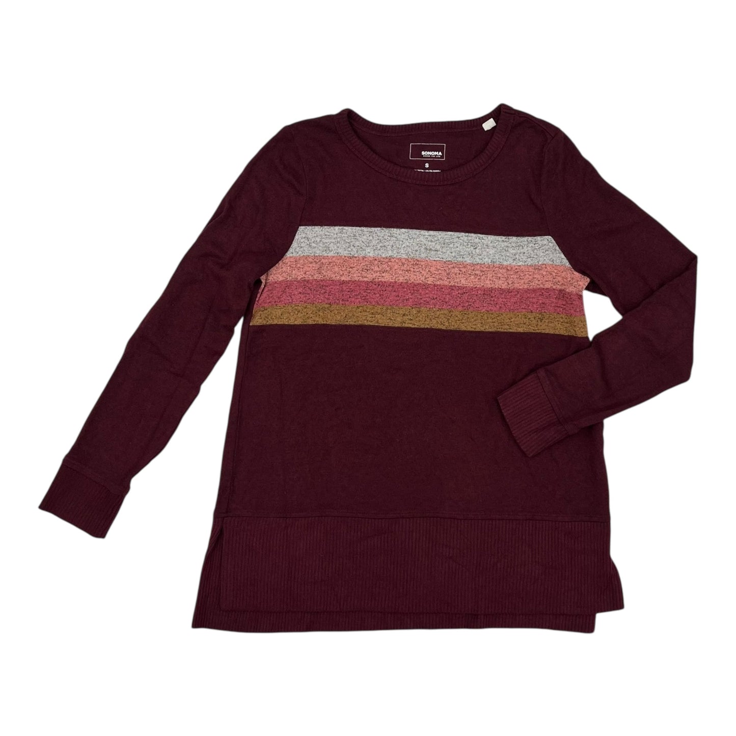 Top Ls By Sonoma In Maroon, Size:S