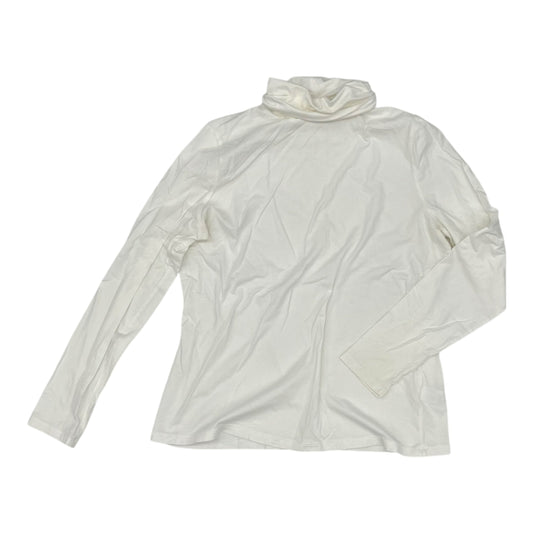 Top Ls Basic By Lands End In White, Size:L
