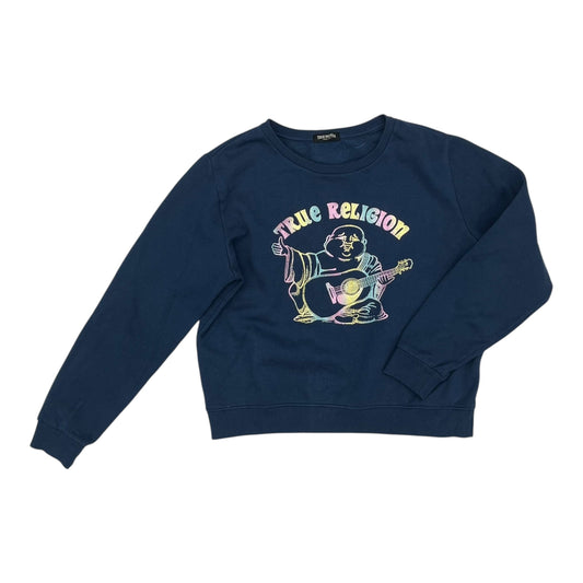 Sweatshirt Crewneck By True Religion In Blue, Size:Xs