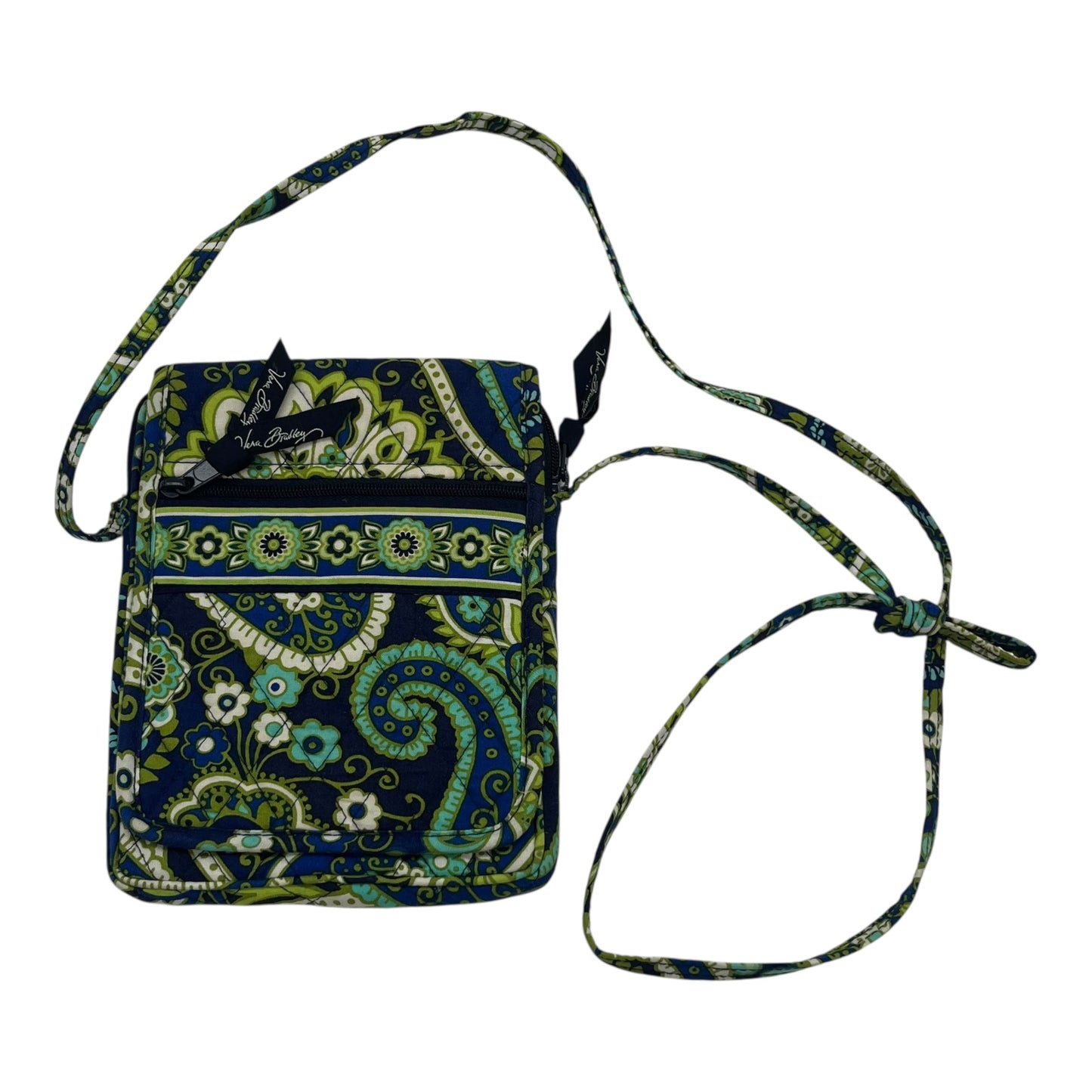 Crossbody By Vera Bradley In Blue & Green, Size:Medium