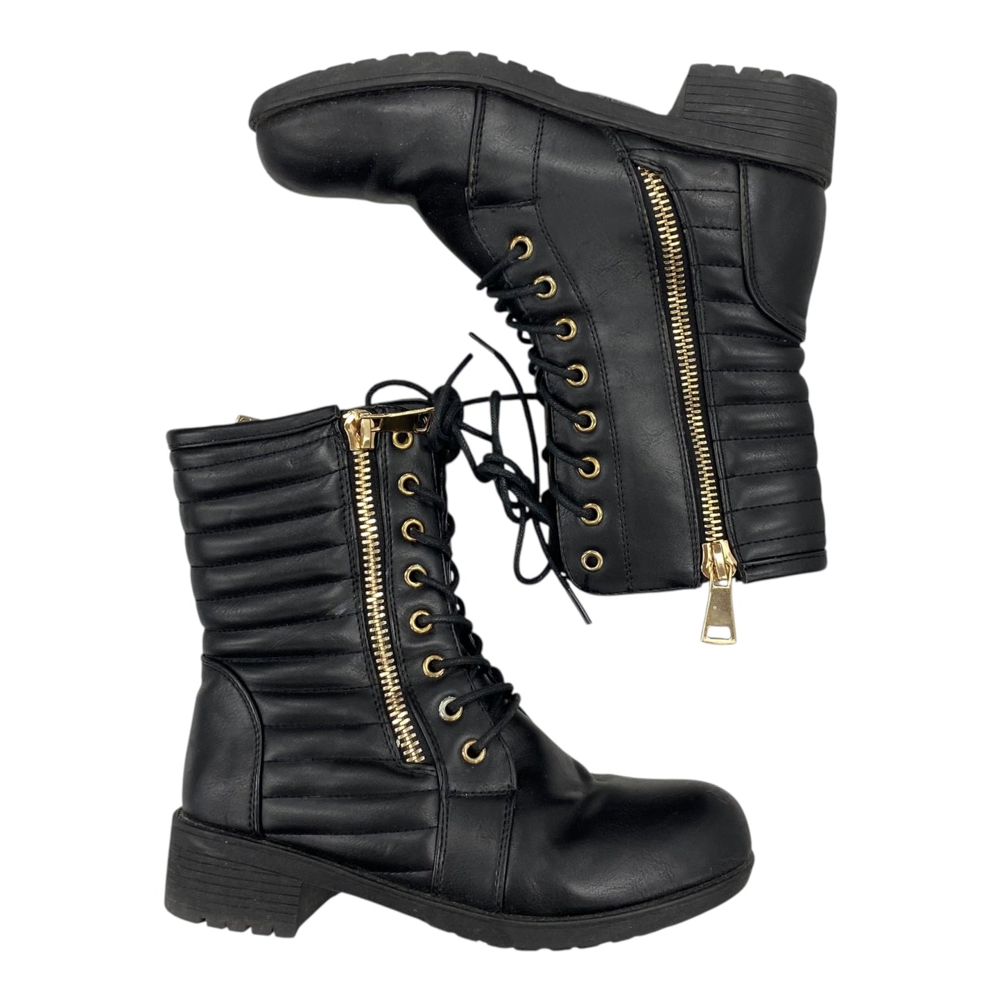 Boots Combat By Seven 7 In Black, Size:6