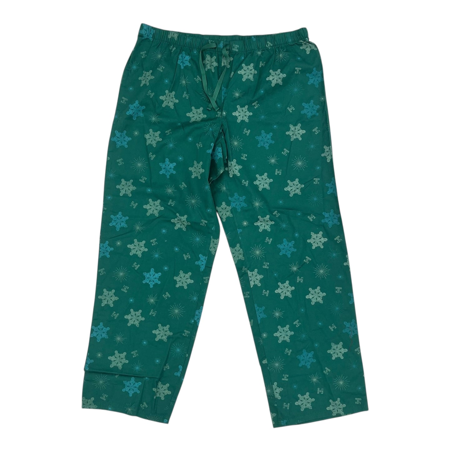 Pajama Pants By Life Is Good In Green, Size:Xl