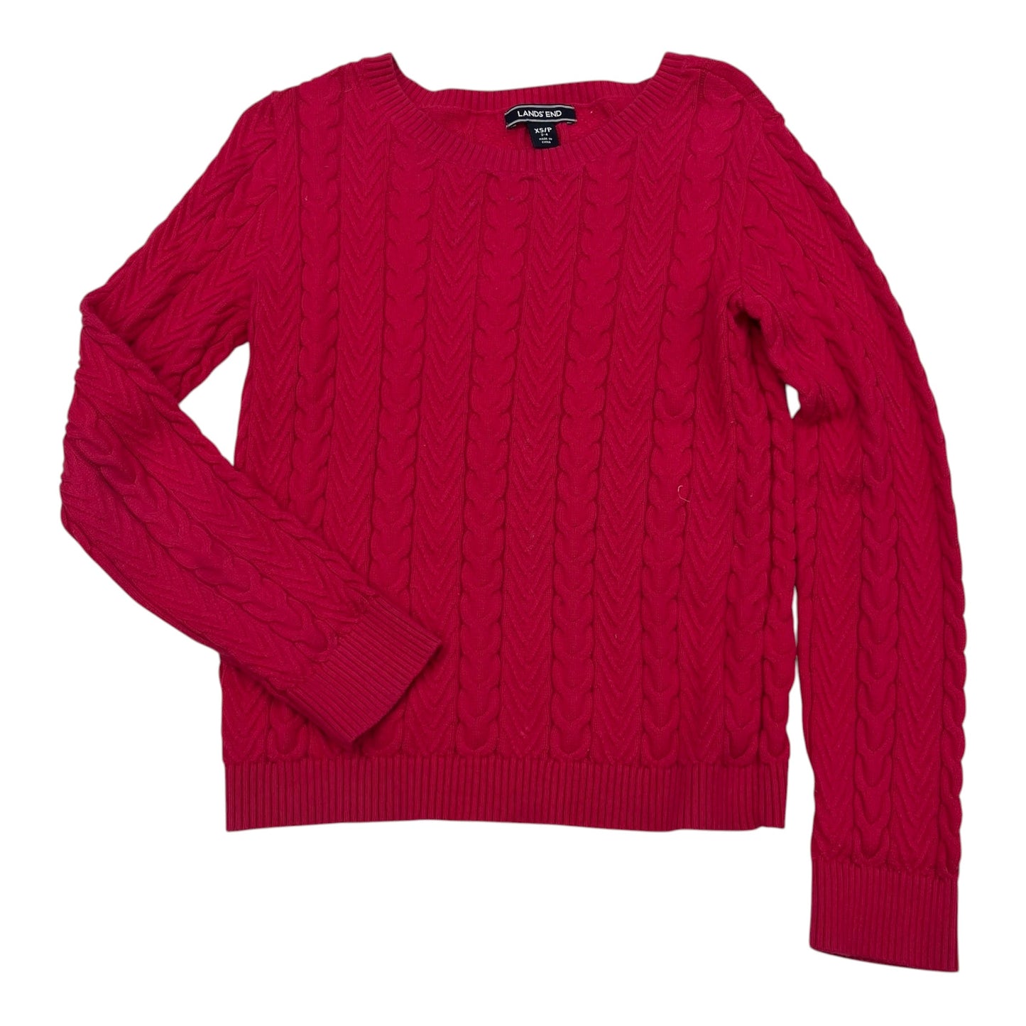 Sweater By Lands End In Pink, Size:Xsp