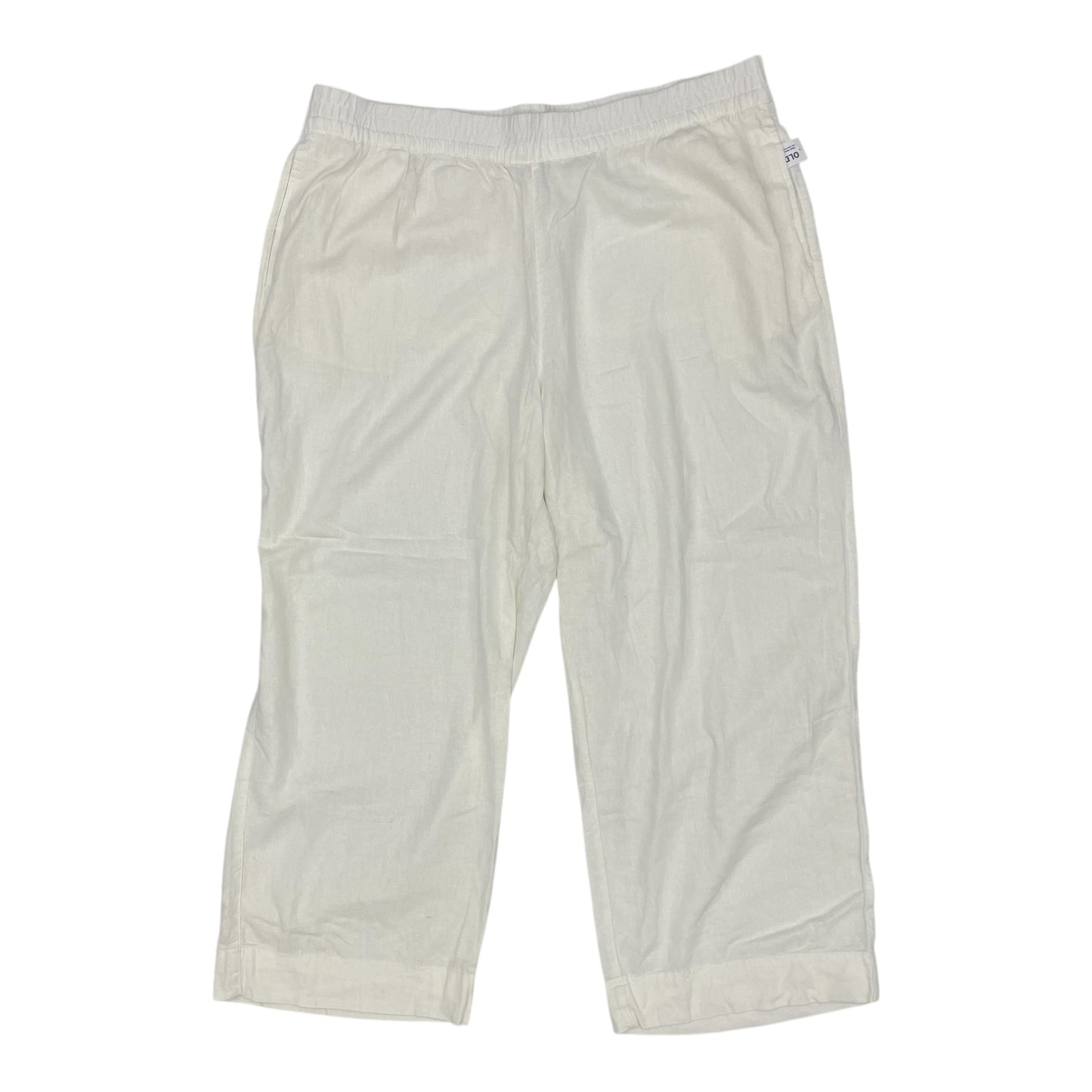 Pants Wide Leg By Old Navy In White, Size:Xxl