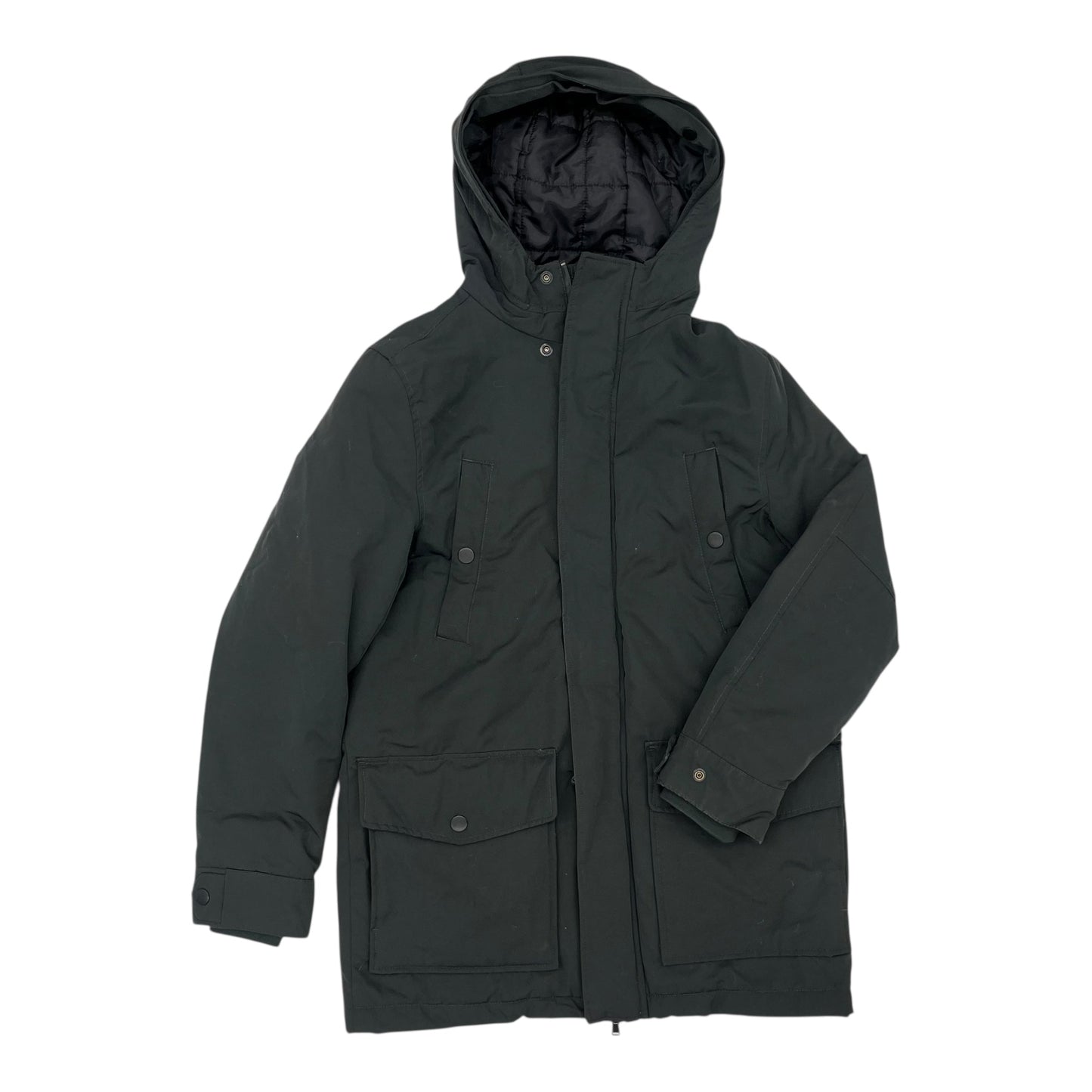 Coat Puffer & Quilted By H&M In Grey, Size:S