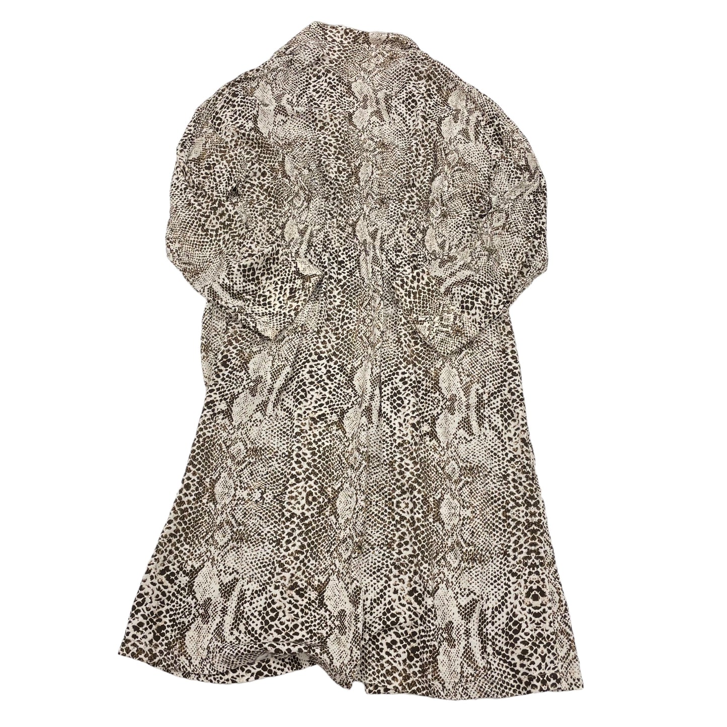 SNAKESKIN PRINT FREE PEOPLE CARDIGAN, Size S