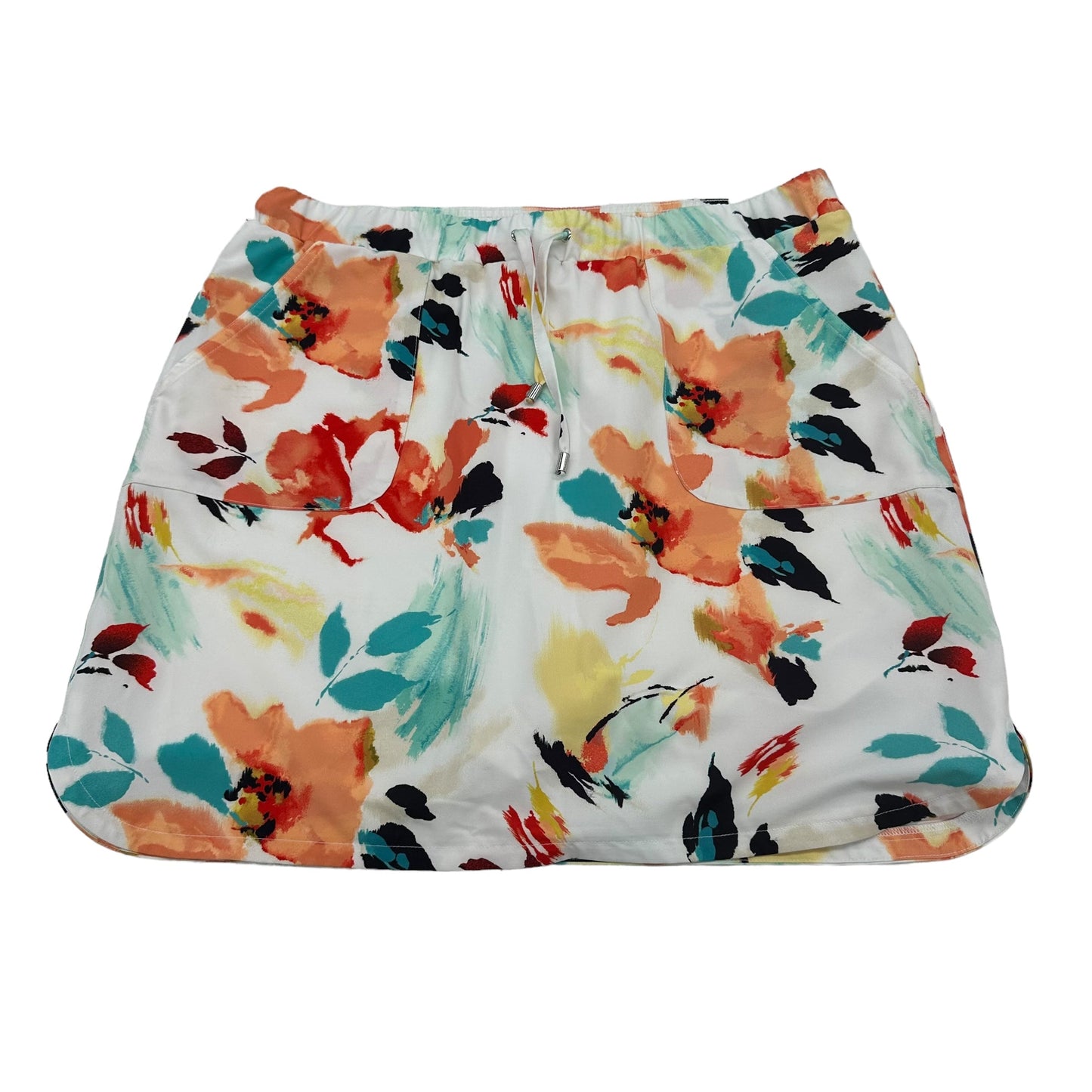 FLORAL PRINT CHICOS ATHLETIC SKORT, Size M