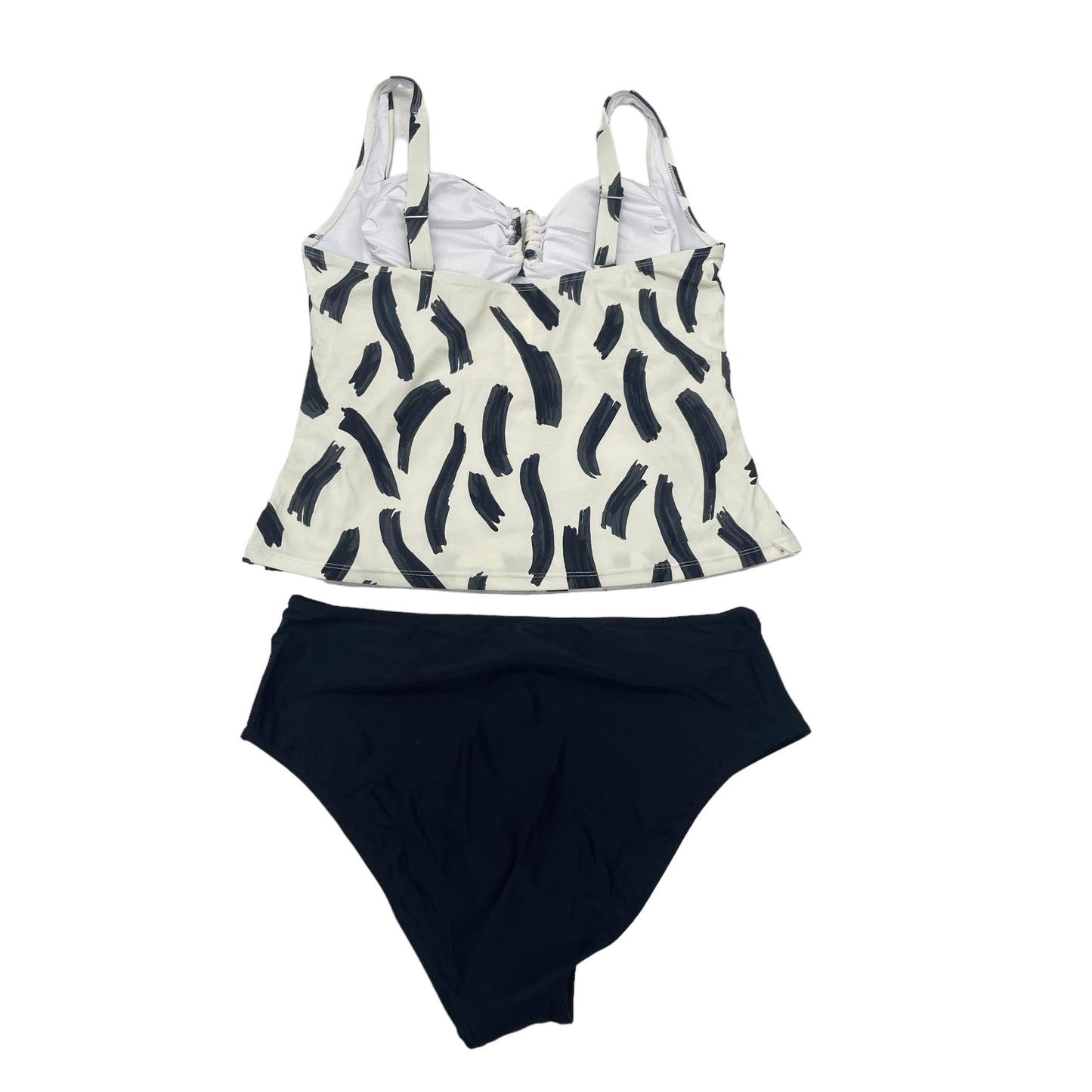 BLACK & WHITE SWIMSUIT 2PC by CUPSHE Size:XL