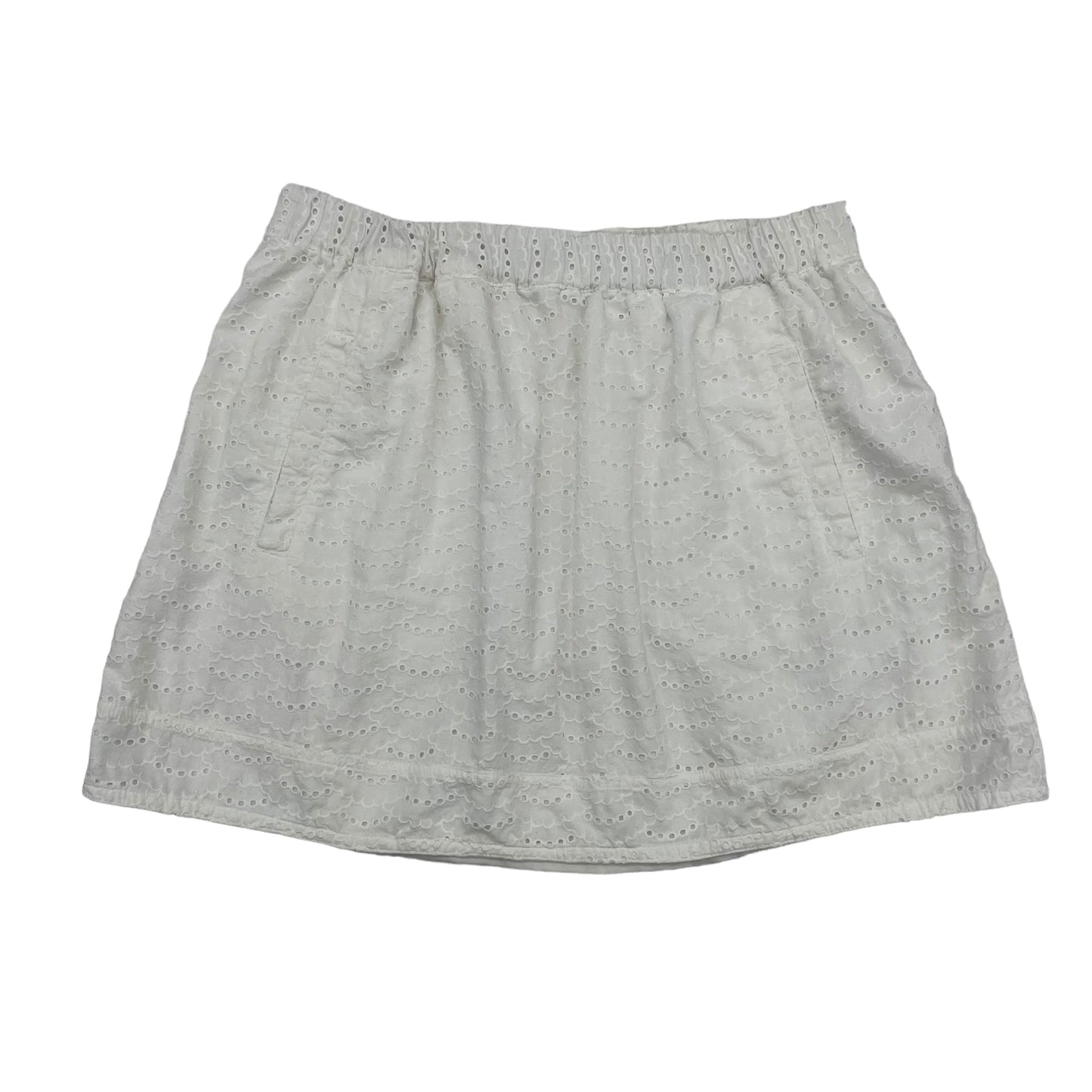 WHITE J. CREW SKIRT MINI & SHORT, Size M