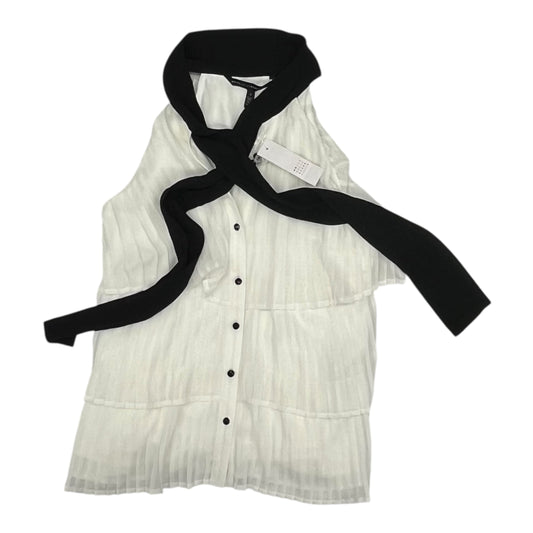Blouse Sleeveless By White House Black Market In Black & White, Size:S