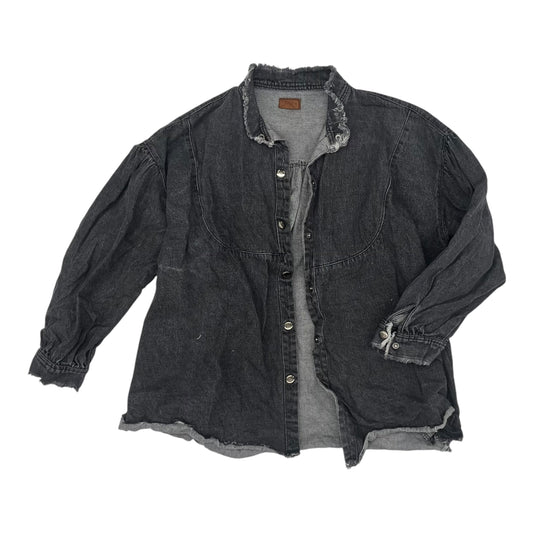 Jacket Other By Pol In Grey Denim, Size:S