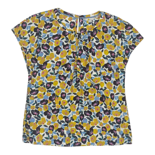 Top Ss By Boden In Blue & Yellow, Size:12