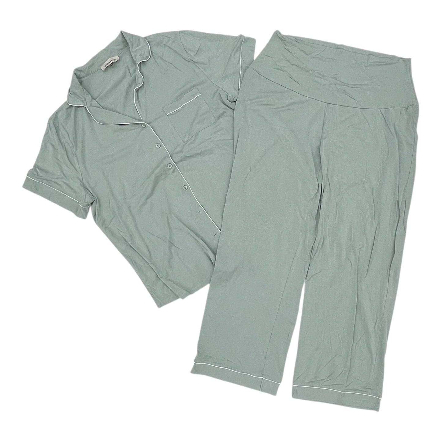 Mat Night Gown By Clothes Mentor In Green, Size:2X