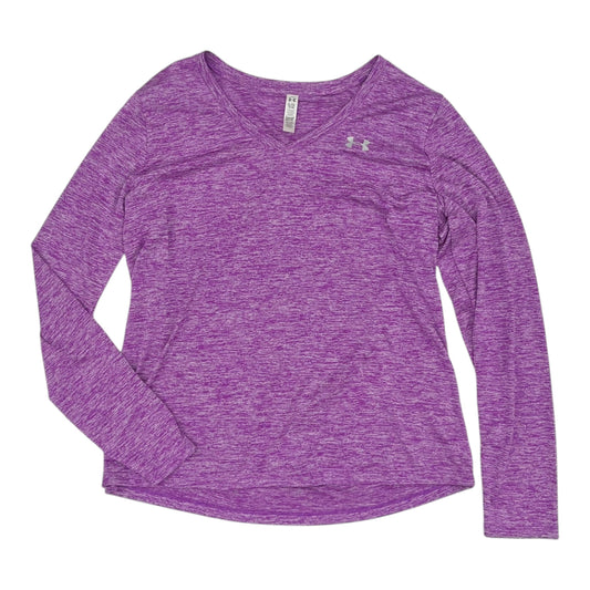 Athletic Top Ls Crewneck By Under Armour In Purple, Size:Xl