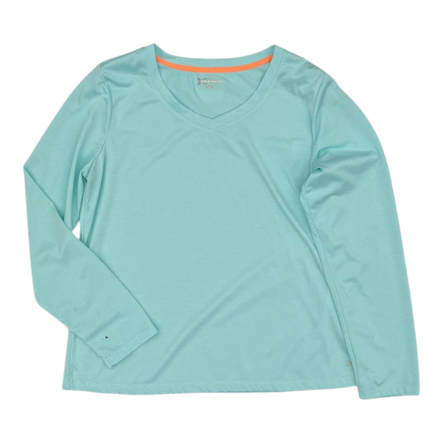 Athletic Top Ls Crewneck By Xersion In Blue, Size:Xl